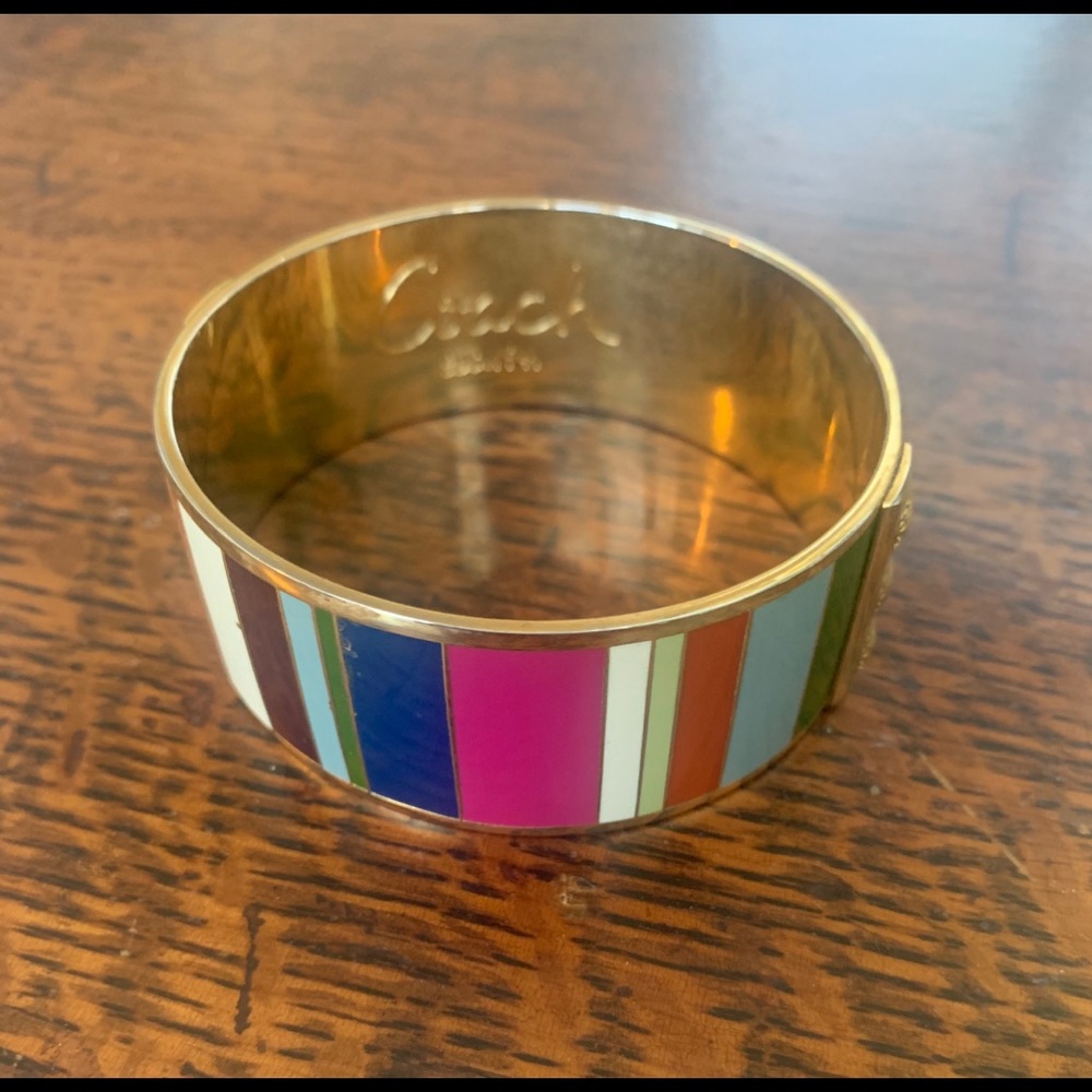 Coach bangle bracelet multi color